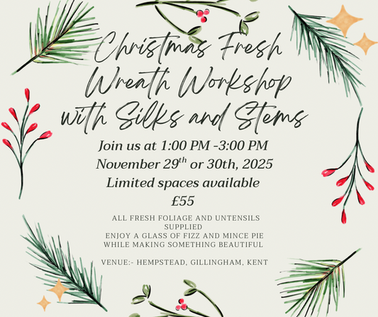 Christmas Fresh Wreath Workshop